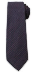 Stylowy Krawat Męski w Bordowy Rzucik - Chattier , Ciemny Granatowy. Niebieskie krawaty i muchy Chattier, bez wzorów, z tkaniny. Za 49.00 zł.