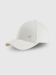 4F Czapka w kolorze kremowym rozmiar: XS/S. Brązowe czapki z daszkiem 4F, bez wzorów, z bawełny. Za 57.06 zł.