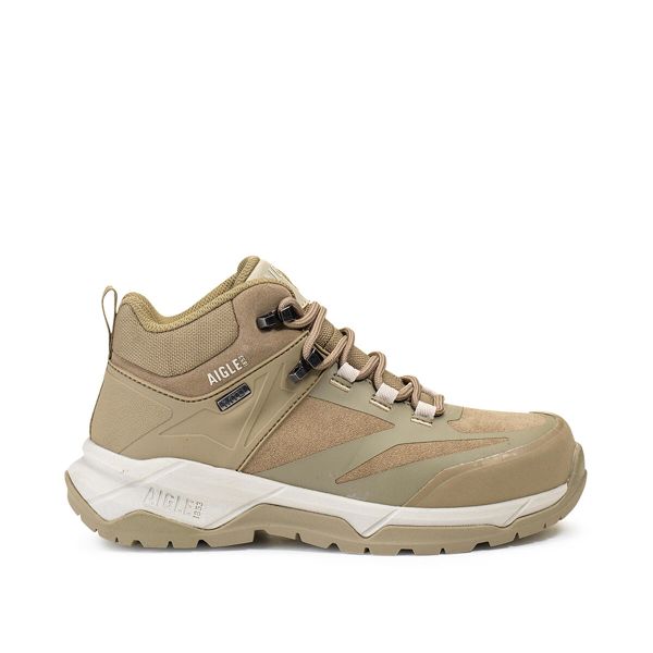 Wysokie buty turystyczne PALKA MTD beżowe. Brązowe buty turystyczne AIGLE, bez wzorów, z materiału, bez zapięcia, trekkingowe. Za 696.50 zł.