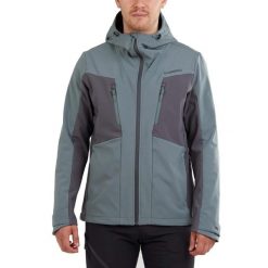 Kurtka softshell męska Fundango Rauris Softshell. Niebieskie kurtki Fundango, m, bez wzorów, z softshellu, bez kaptura. Za 459.90 zł.