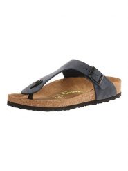 Comfortfusse Skórzane japonki w kolorze granatowym rozmiar: 41. Niebieskie japonki Comfortfüße, bez wzorów, z nubiku. Za 252.12 zł.