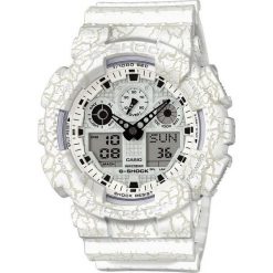 Zegarek Casio Męski GA-100CG-7AER G-Shock Cracked biały. Zegarki marki Casio. Za 516.99 zł.