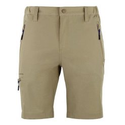 Spodenki turystyczne Peak Mountain Cessor. Zielone szorty Peak Mountain, bez wzorów, sportowe. W wyprzedaży za 211.50 zł.