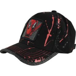 Czapka z daszkiem Capslab Marvel Deadpool Strapback CL/MAR/TAG/1/DEA. Czarne czapki z daszkiem Capslab, bez wzorów. Za 141.99 zł.