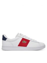 Lacoste Sneakersy Carnaby 7-49SMA0034 Biały. Białe buty sportowe casual LACOSTE, bez wzorów, ze skóry, bez zapięcia. Za 329.99 zł.