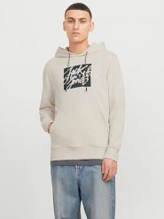 Jack & Jones Bluza w kolorze beżowym rozmiar: XXL. Brązowe bluzy Jack & Jones, xxl, bez wzorów, z kapturem. Za 65.85 zł.
