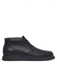 Tommy Hilfiger Półbuty Comfort Leather Chukka FM0FM06075 Czarny. Czarne eleganckie półbuty Tommy Hilfiger, bez wzorów, ze skóry, bez obcasa, bez zapięcia. Za 649.99 zł.