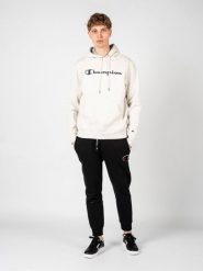 Bluza trekking męska Hoodie. Szare bluzy z kapturem Champion, m, z aplikacjami, z bawełny, z kapturem. Za 208.00 zł.