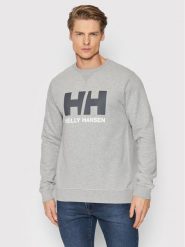 Helly Hansen Bluza Hh Logo Crew 34000 Szary Regular Fit. Szare bluzy Helly Hansen, m, bez wzorów, z bawełny, bez kaptura. Za 179.99 zł.