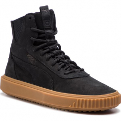 Sneakersy PUMA - Breaker Hi Gum 367715 01 Puma Black/Puma Black. Czarne buty sportowe casual marki Puma, z materiału. W wyprzedaży za 339.00 zł.