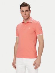 BOSS Polo Passertip 50507699 Czerwony jasny Slim Fit. Czerwone koszulki polo Boss, m, bez wzorów, z bawełny, bez kołnierzyka, bez ramiączek. Za 399.99 zł.
