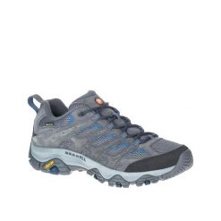 Buty trekkingowe Merrell Moab 3 GTX Szare. Szare buty turystyczne Merrell, bez wzorów, z gore-texu, bez zapięcia, trekkingowe, gore-tex. Za 737.85 zł.