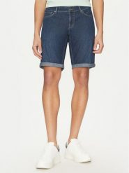Guess Szorty jeansowe M5GD01 D5MZ1 Granatowy Regular Fit. Niebieskie szorty Guess, m, z aplikacjami, z bawełny. Za 229.99 zł.