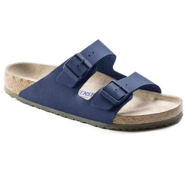 Klapki męskie Birkenstock Arizona. Niebieskie klapki Birkenstock, z jeansu. Za 287.00 zł.
