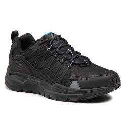 Buty trekkingowe męskie SKECHERS ESCAPE PLAN 2.0 wysokie skóra. Czarne trekkingi Skechers, bez wzorów, ze skóry, bez zapięcia. Za 259.00 zł.