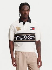 Tommy Hilfiger Polo F1 Movie Race Day MW0MW41393 Écru Relaxed Fit. Koszulki polo sportowe Tommy Hilfiger, m, bez wzorów, z bawełny, bez kołnierzyka, bez ramiączek. Za 559.99 zł.