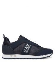 EA7 Emporio Armani Sneakersy 7X000337 AF18613 MZ592 Granatowy. Niebieskie buty sportowe casual EA7 Emporio Armani, bez wzorów, ze skóry, bez zapięcia. Za 839.99 zł.