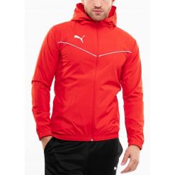Puma teamRISE All Weather kurtka. Białe kurtki Puma, l, bez wzorów, z materiału, z kapturem. Za 199.99 zł.