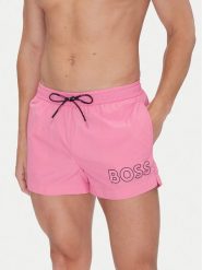 BOSS Szorty kąpielowe Mooneye 50469280 Różowy Regular Fit. Czerwone kąpielówki Boss, m, bez wzorów, z syntetyku. Za 169.99 zł.