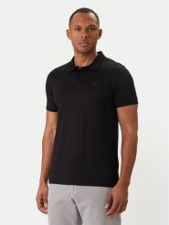 KARL LAGERFELD Polo 745000 562200 Czarny Regular Fit. Czarne koszulki polo KARL LAGERFELD, m, bez wzorów, z bawełny, bez kołnierzyka, bez ramiączek. Za 539.99 zł.