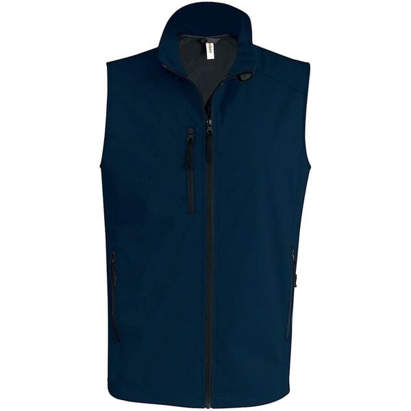 Kurtka puchowa bez rękawów Kariban Softshell. Niebieskie kurtki KARIBAN, m, bez wzorów, z elastanu, bez kaptura. Za 193.50 zł.