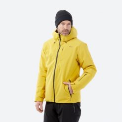 Kurtka narciarska męska Wedze 500. Zielone kurtki narciarskie i snowboardowe WED'ZE, m, bez wzorów, z syntetyku, narciarskie. Za 449.99 zł.