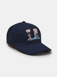 Czapka z daszkiem z aplikacją - granatowy. Niebieskie czapki z daszkiem Sinsay, z aplikacjami. Za 25.99 zł.