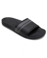 Klapki basenowe męskie Quiksilver Rivi Slide. Czarne klapki Quiksilver, z gumy. Za 169.99 zł.