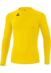 Żółta młodzieżowa koszulka Erima Athletic z długim rękawem. Żółta bielizna termoaktywna Erima, m, bez wzorów, z materiału, bez ramiączek, do piłki nożnej. Za 257.99 zł.