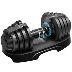 Hantla regulowana Paino od 1,5 do 12,5 kg, 11-stopniowa, ergonomiczny uchwyt. Czarne piżamy SKANDIKA, uniwersalny, bez wzorów, z materiału, bez ramiączek. Za 429.00 zł.