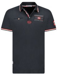 Geographical Norway Koszulka polo "Konbustyble" w kolorze czarnym rozmiar: S. Czarne koszulki polo Geographical Norway, s, bez wzorów, z bawełny, bez kołnierzyka, bez ramiączek. Za 92.86 zł.
