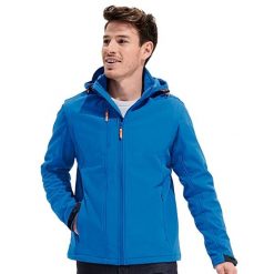 Kurtka Transformer Soft Shell Dla Dorosłych Unisex. Niebieskie kurtki SOL'S, m, bez wzorów, bez kaptura. Za 424.99 zł.