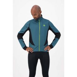 Kurtka rowerowa męska Rogelli Brave, softshell. Czarne kurtki Rogelli, m, bez wzorów, z softshellu, bez kaptura. W wyprzedaży za 180.00 zł.