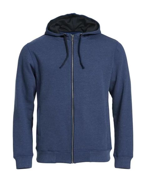 Clique Classic Hoody Full Zip - bluza z kapturem na zamek. Niebieskie bluzy z kapturem CLIQUE, m, bez wzorów, z bawełny, z kapturem. Za 322.45 zł.