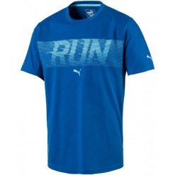 Puma Koszulka Sportowa Run Ss Tee Lapis Blue Heather L. T-shirty sportowe marki Puma. W wyprzedaży za 109.00 zł.
