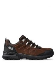 Jack Wolfskin Trekkingi Refugio Texapore Low M 4049851 Brązowy. Brązowe buty trekkingowe Jack Wolfskin, bez wzorów, ze skóry, bez zapięcia. Za 349.99 zł.