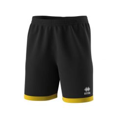 Szorty Errea Barney. Czarne krótkie spodenki sportowe ERREA, m, z aplikacjami, z materiału. Za 133.00 zł.