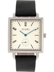 Simplify Zegarek kwarcowy "The 5000" w kolorze srebrno-czarno-białym rozmiar: onesize. Czarne, analogowe zegarki Simplify, metalowe. Za 173.99 zł.