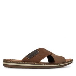 Klapki Rieker. Brązowe klapki Rieker. Za 279.99 zł.
