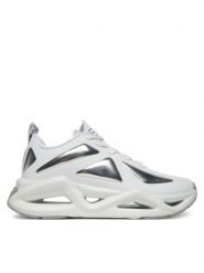 EA7 Emporio Armani Sneakersy X8X220 XK436 M696 Biały. Białe buty sportowe casual EA7 Emporio Armani, bez wzorów, z materiału, bez zapięcia. Za 659.99 zł.