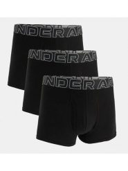 Under Armour Bokserki (3 pary) "Performance Cotton" w kolorze czarnym rozmiar: L. Czarne bokserki Under Armour, l, bez wzorów. Za 139.54 zł.