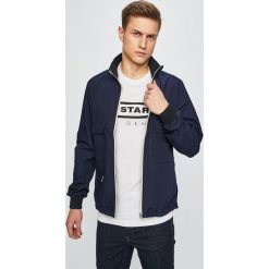 G-Star Raw - Kurtka. Niebieskie kurtki G-Star Raw, l, bez wzorów, z bawełny, bez kaptura. W wyprzedaży za 449.90 zł.