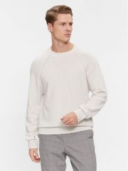 Calvin Klein Sweter K10K111954 Écru Regular Fit. Swetry rozpinane CALVIN KLEIN, l, bez wzorów, z wełny, bez kołnierzyka, bez ramiączek. Za 399.99 zł.