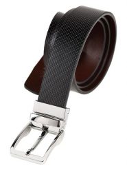 The Time of Bocha Skórzany pasek w kolorze brązowo-czarnym rozmiar: 100. Brązowe paski The Time of Bocha, bez wzorów, z materiału. Za 126.99 zł.