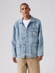 Levi's Kurtka dżinsowa w kolorze niebieskim rozmiar: L. Niebieskie kurtki Levi's®, l, bez wzorów, z bawełny, bez kaptura. Za 194.15 zł.