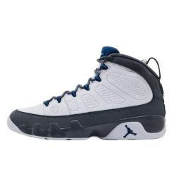 Air Jordan 9 Retro Flint Grey French Blue (2026). Szare buty do koszykówki Jordan, bez zapięcia, do koszykówki. Za 1,159.58 zł.