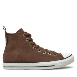 Trampki Converse. Brązowe trampki Converse, m, bez wzorów, bez zapięcia. Za 269.99 zł.