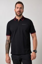 Męska Koszulka polo FLEXNAMIC® outdoor pika kołnierzyk polo zamek błyskawiczny. Czarne trekkingi JAY-PI, bez wzorów, z bawełny, bez zapięcia. Za 199.99 zł.
