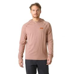 Bluza z kapturem Helly Hansen. Brązowe bluzy z kapturem Helly Hansen, l, bez wzorów, z dzianiny, z kapturem. Za 367.00 zł.