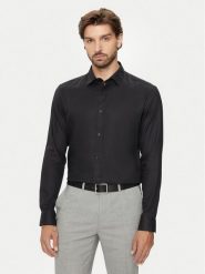 Jack&Jones Koszula Joe 12260426 Czarny Slim Fit. Czarne koszule Jack&Jones, m, bez wzorów, z bawełny, bez kołnierzyka, bez ramiączek. Za 109.99 zł.